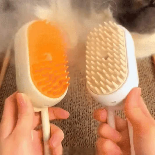 Cepillo de vapor de masaje para mascota 3 en 1